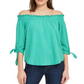 Blusa ombro a ombro feminina Maison Jules, verde, tamanho XS