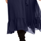 Vestido feminino plus size com botões frontais, azul, tamanho 3X, da coleção Ny