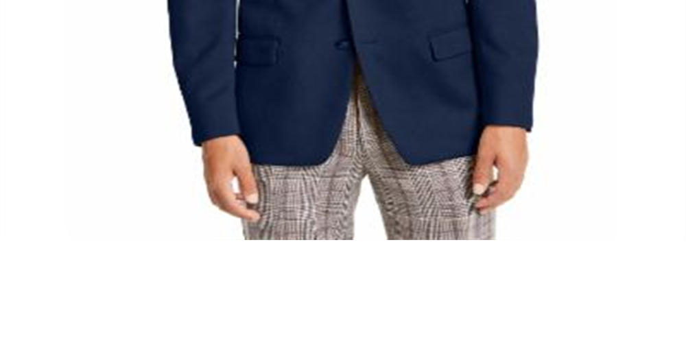 Casaco esportivo masculino de lã/cashmere de luxo Lauren Ralph Lauren, corte clássico, azul-marinho brilhante, tamanho 43