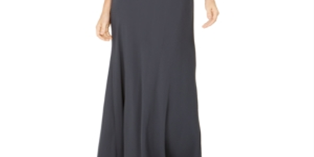 Vestido Capelet Feminino J Kara Cinza com Lantejoulas Tamanho 14