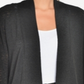 Cardigan drapeado com manga sino feminino Ny Collection, preto, tamanho pequeno