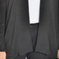 Cardigan drapeado com manga sino feminino Ny Collection, preto, tamanho pequeno
