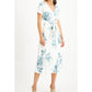 Vestido-camisa feminino Alfani com estampa floral e amarração frontal, marfim, tamanho M