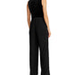 Macacão Ralph Lauren Feminino Sem Mangas Gola Alta Perna Larga Preto Tamanho 10