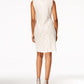 Conjunto de jaqueta Flyaway e vestido com decote redondo feminino R&amp;M Richards, tamanho 18, branco
