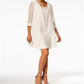 Conjunto de jaqueta Flyaway e vestido com decote redondo feminino R&amp;M Richards, tamanho 18, branco