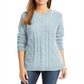 Suéter Karen Scott Feminino em Tricô de Chenille Azul Tamanho XS -