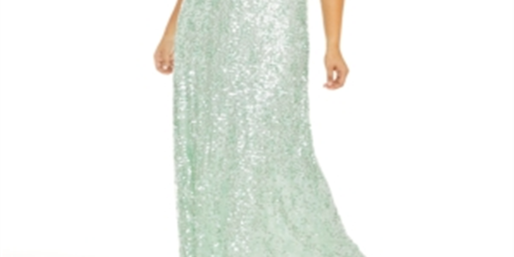 Vestido Blusão Feminino Plus Size com Lantejoulas da B Darlin, Verde, Tamanho 24