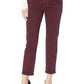 Calça jeans feminina Ralph Lauren reta, tamanho 10, cor vinho