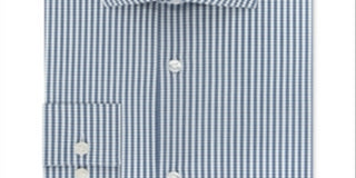 Camisa social masculina Calvin Klein Extra-Slim Fit Performance Stretch com regulagem de temperatura e xadrez, multicolorida, azul, tamanho 17,5x32-33