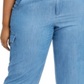 Calça cargo feminina plus size Michael Kors Indigo tamanho 18W