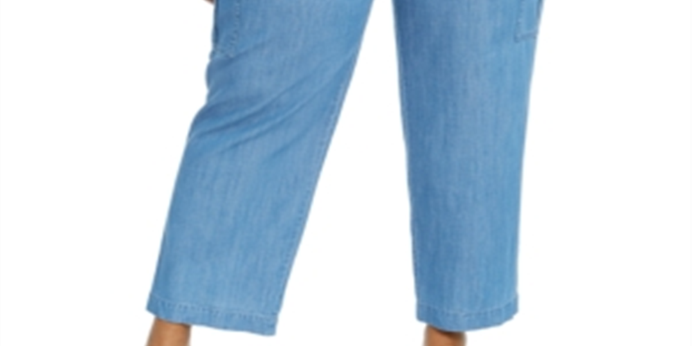 Calça cargo feminina plus size Michael Kors Indigo tamanho 18W
