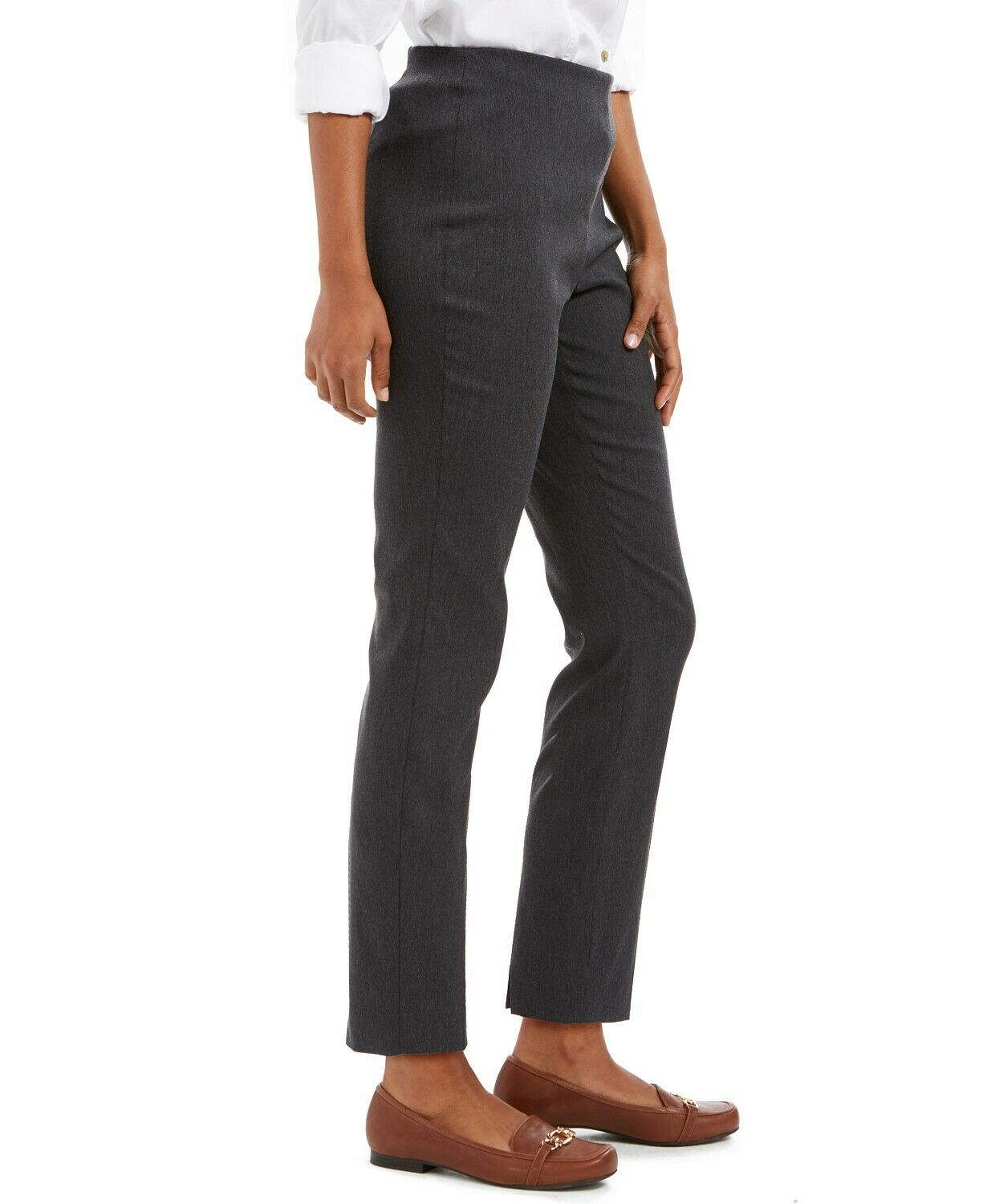 Calça skinny Chelsea Tummy Control feminina Charter Club, cinza, tamanho 8