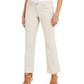 Calça jeans feminina estilo curvy-fit bootcut bege tamanho 8 S