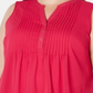 Blusa plissada plus size feminina Charter Club - Rosa marroquino, tamanho 4X