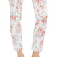 Calça jeans Capri Bristol com estampa floral feminina Charter Club, branca, tamanho 4