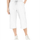 Calça Capri de Malha Feminina Karen Scott Branca Tamanho P