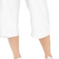 Calça Capri de Malha Feminina Karen Scott Branca Tamanho P