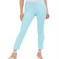 Calça curta feminina Charter Club Chelsea Twill com controle de barriga, azul, tamanho 18