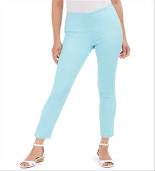 Calça curta feminina Charter Club Chelsea Twill com controle de barriga, azul, tamanho 18