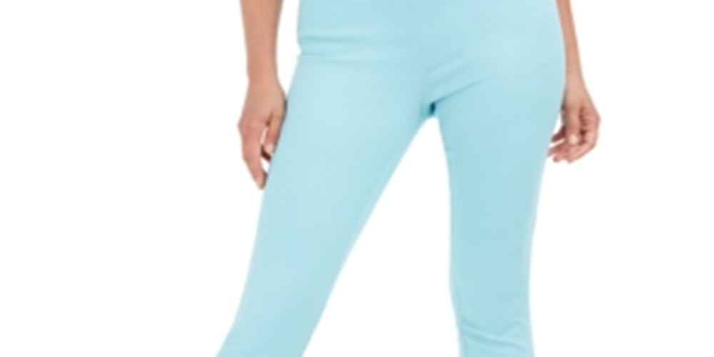 Calça curta feminina Charter Club Chelsea Twill com controle de barriga, azul, tamanho 18