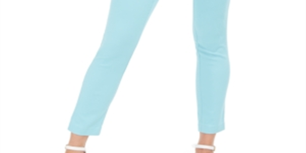 Calça curta feminina Charter Club Chelsea Twill com controle de barriga, azul, tamanho 18