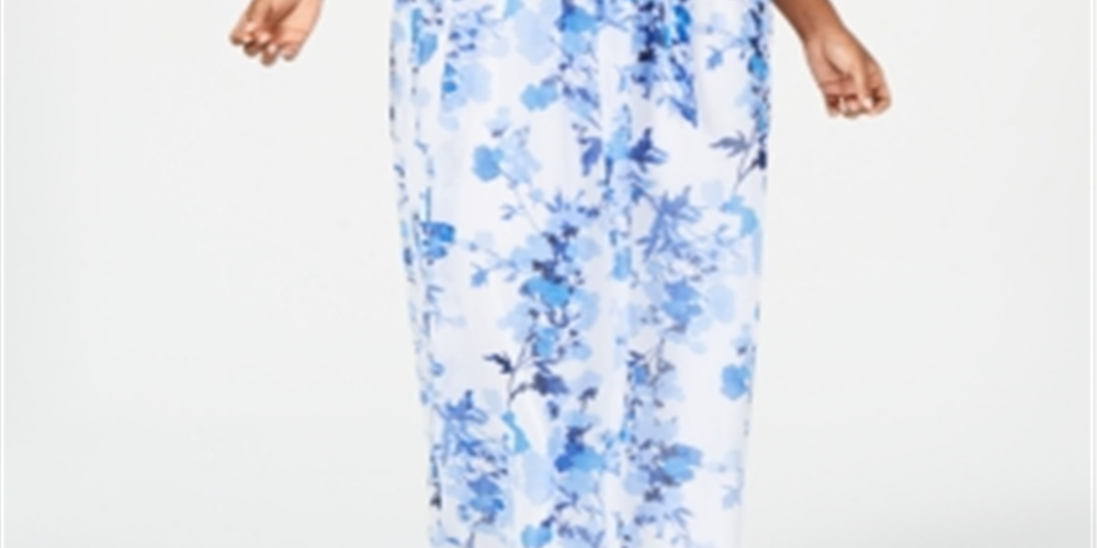 Vestido longo sem mangas feminino JESSICA HOWARD azul tamanho 20W