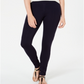 Leggings femininas de malha ponte com costura curvada Style &amp; Co, azul, tamanho pequeno