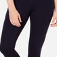 Leggings femininas de malha ponte com costura curvada Style &amp; Co, azul, tamanho pequeno