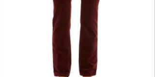 Calça jeans feminina Charter Club Velveteen Tummy-Control com tornozelo reto, vermelho cereja profundo, tamanho 8