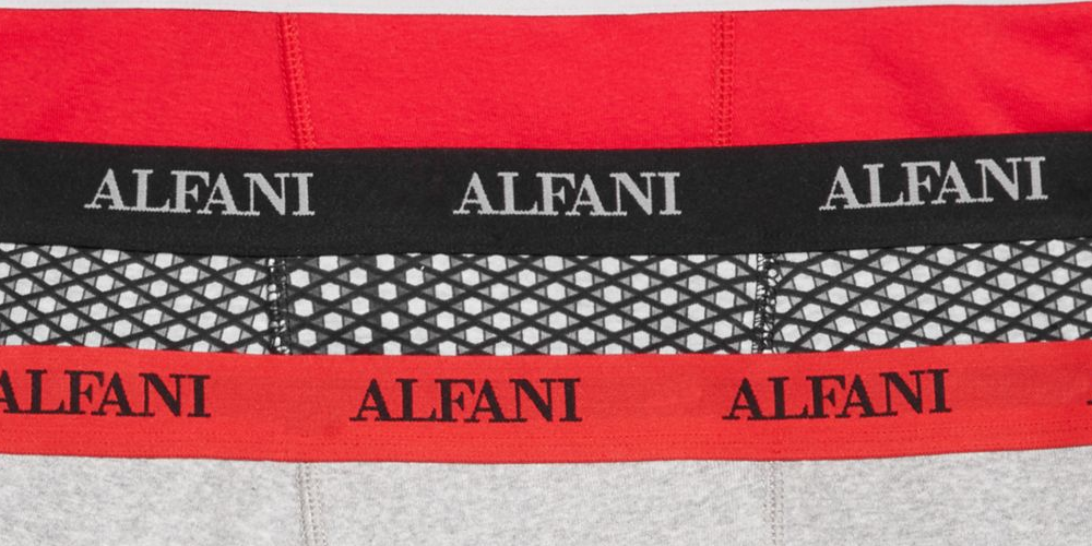 Pacote com 4 boxers masculinos Alfani Solid Everyday, vermelhos, tamanho pequeno