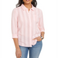 Karen Scott Feminino Petite Cotton Floral Dobby Shi Coral Topázio PS