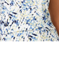 Blusa Feminina JM Collection Média Texturizada Estampa Abstrata Azul Tamanho Médio