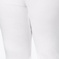 Calça Capri Plus Size com Barra de Renda INC International Concepts Branco Brilhante 26W