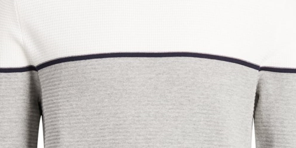 Pulôver masculino Jorbrit de malha com gola redonda - Azul cinza, tamanho pequeno