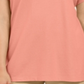 Polo feminina Karen Scott de algodão, pêssego, creme, tamanho pequeno