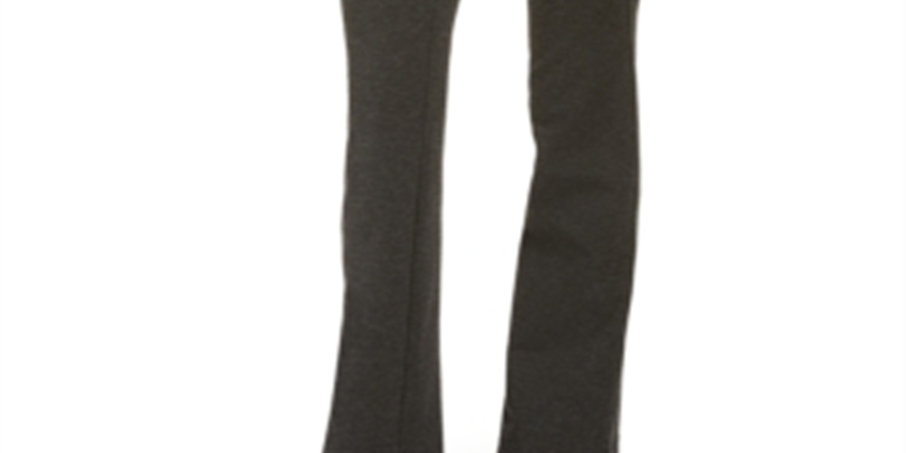 Calça feminina estilo bota ponte cinza escuro tamanho XS