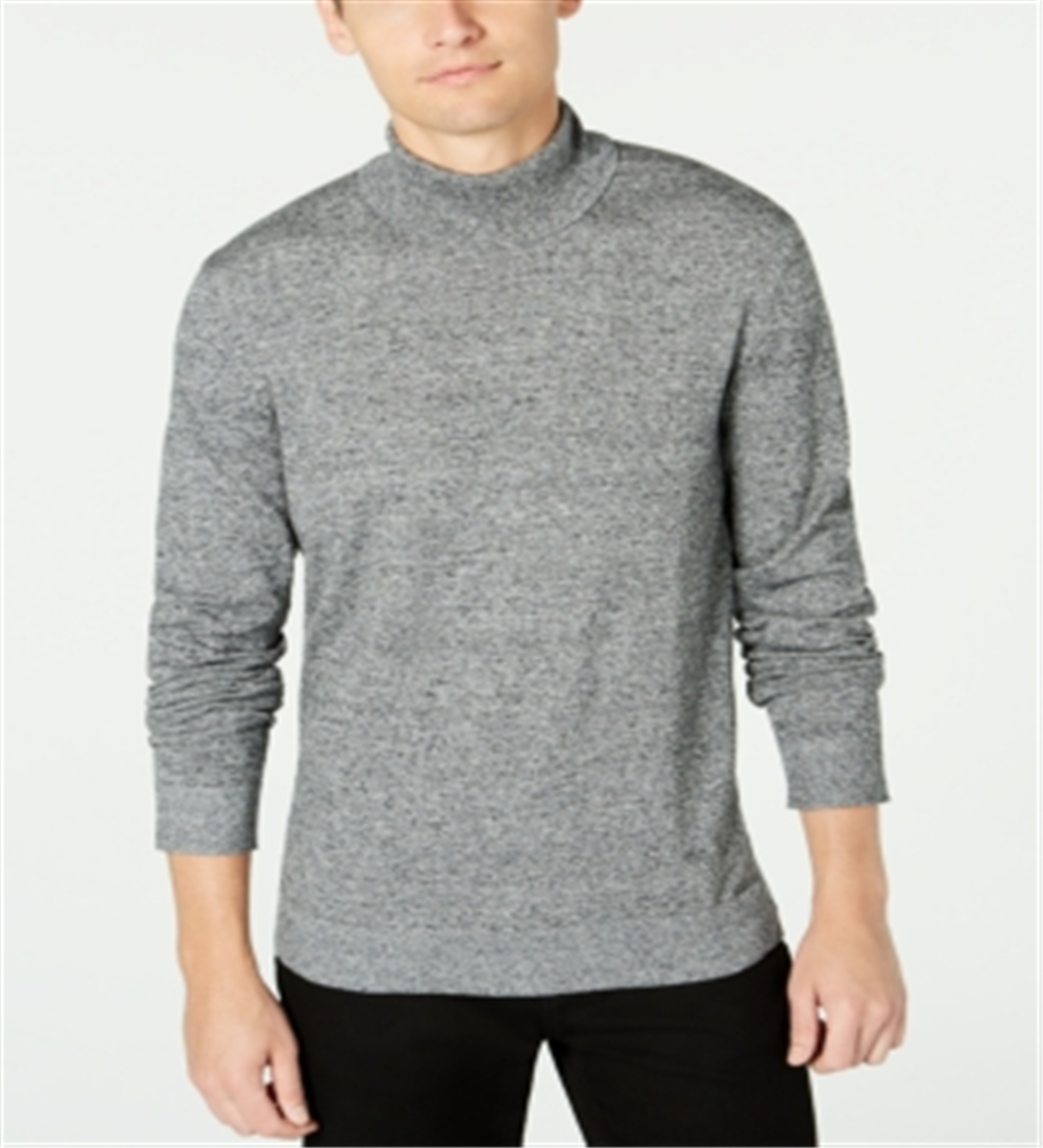 Suéter masculino Alfani gola alta cinza mesclado tamanho 3XL