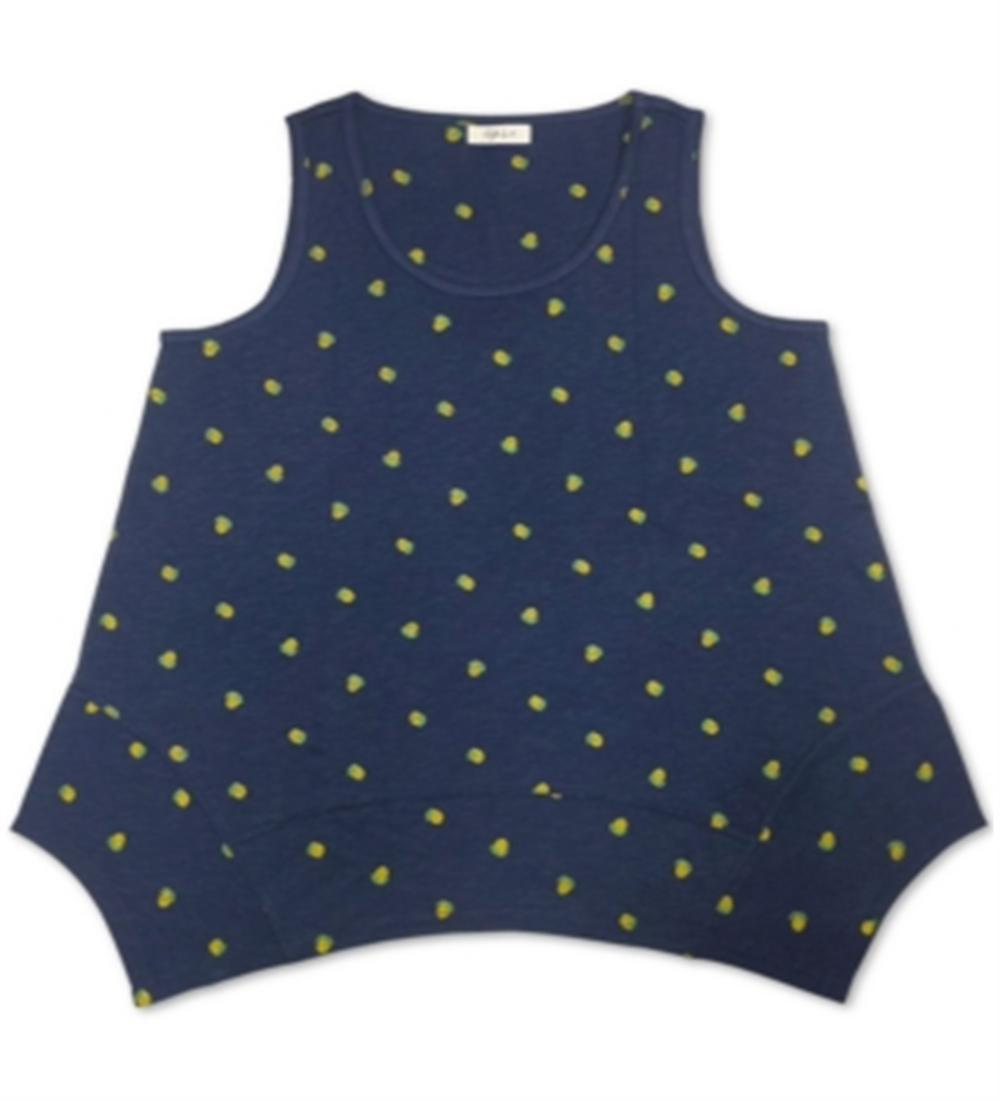 Blusa feminina estilo lenço com bainha limão azul tamanho G