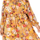 Vestido longo floral plus size INC feminino, amarelo, tamanho 3X