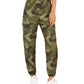 Calça jogger feminina camuflada infantil Almost Famous, verde, camuflada, tamanho GG