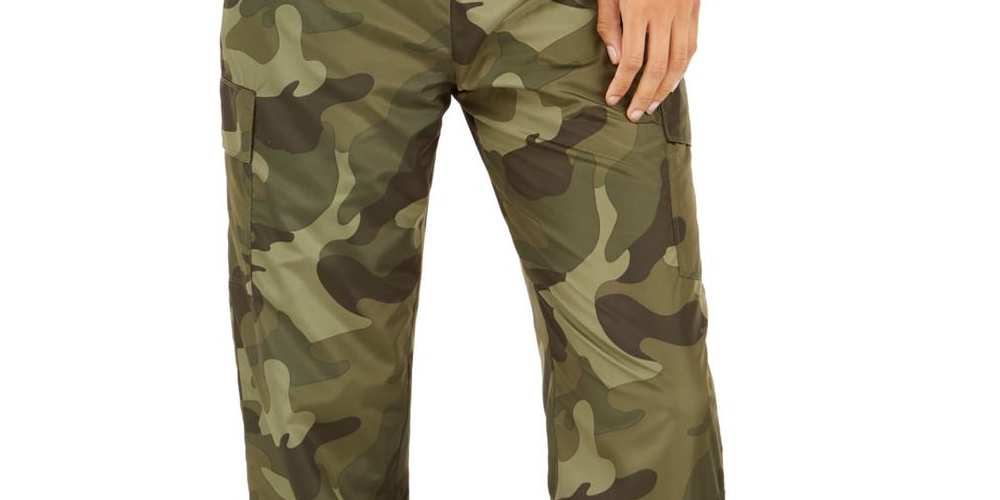 Calça jogger feminina camuflada infantil Almost Famous, verde, camuflada, tamanho GG