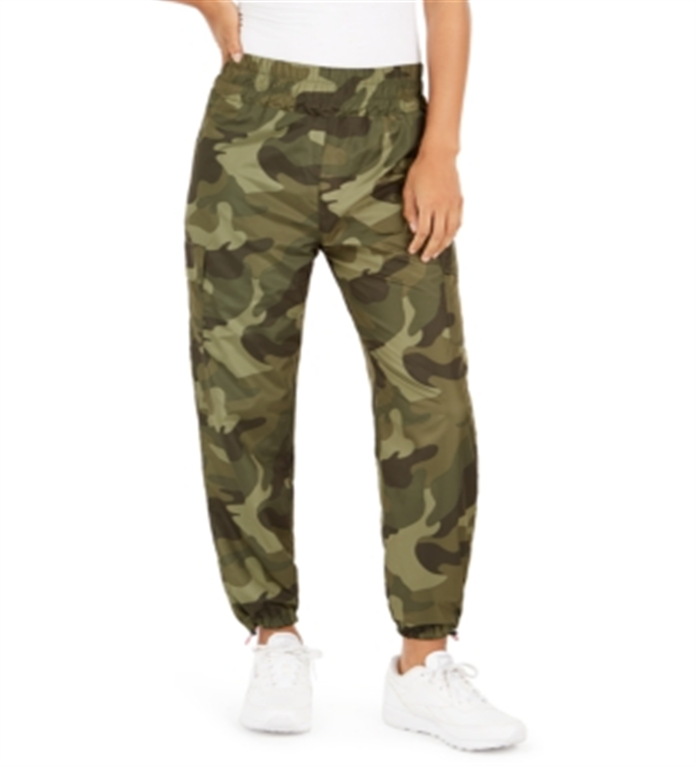 Calça jogger feminina camuflada infantil Almost Famous, verde, camuflada, tamanho GG