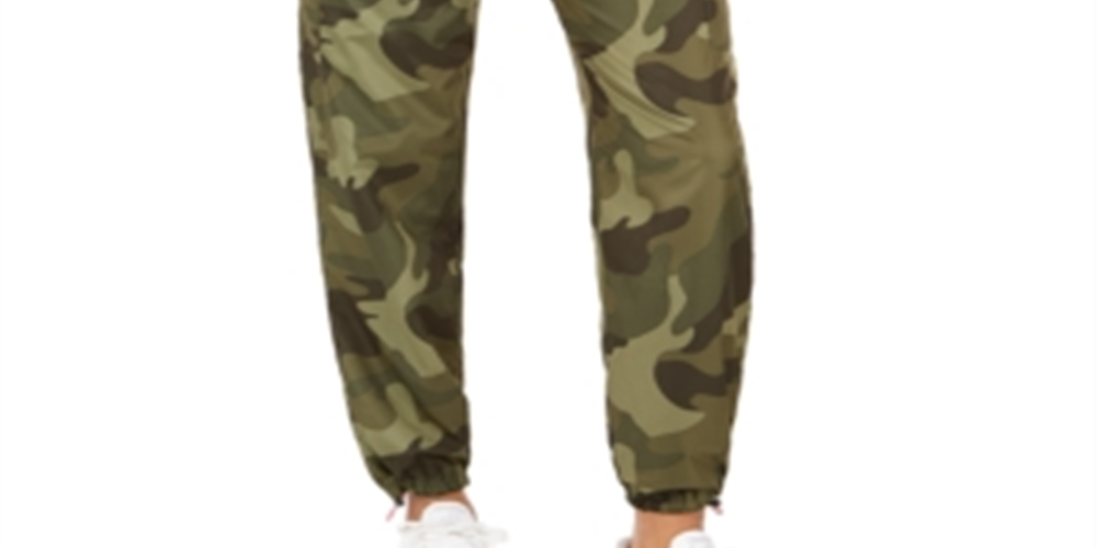 Calça jogger feminina camuflada infantil Almost Famous, verde, camuflada, tamanho GG