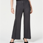 Calça feminina pequena de perna larga estilo &amp; co, cinza foguete, tamanho 20x5