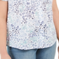 Karen Scott Petite Cotton Printed Clip-Dot Crisp Teal Tamanho PL para mulheres