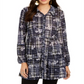 Camisa xadrez com estampa de botões e patch feminino Style Co Style &amp; Co, tamanho XXG