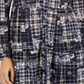 Camisa xadrez com estampa de botões e patch feminino Style Co Style &amp; Co, tamanho XXG