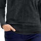 JM Collection Top Feminino com Manga Dolman e Rebites, Preto, Tamanho XXG