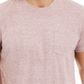 Camiseta masculina com bolso mesclado Sun + Stone vermelha tamanho XXL